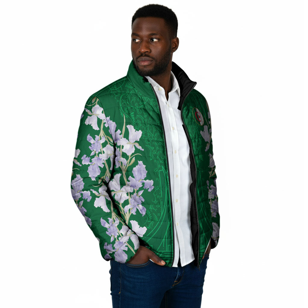 Custom Algeria Iris Floral Green Padded Jacket Africa Women’s Football Champion Series 2026