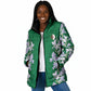 Custom Algeria Iris Floral Green Padded Jacket Africa Women’s Football Champion Series 2026