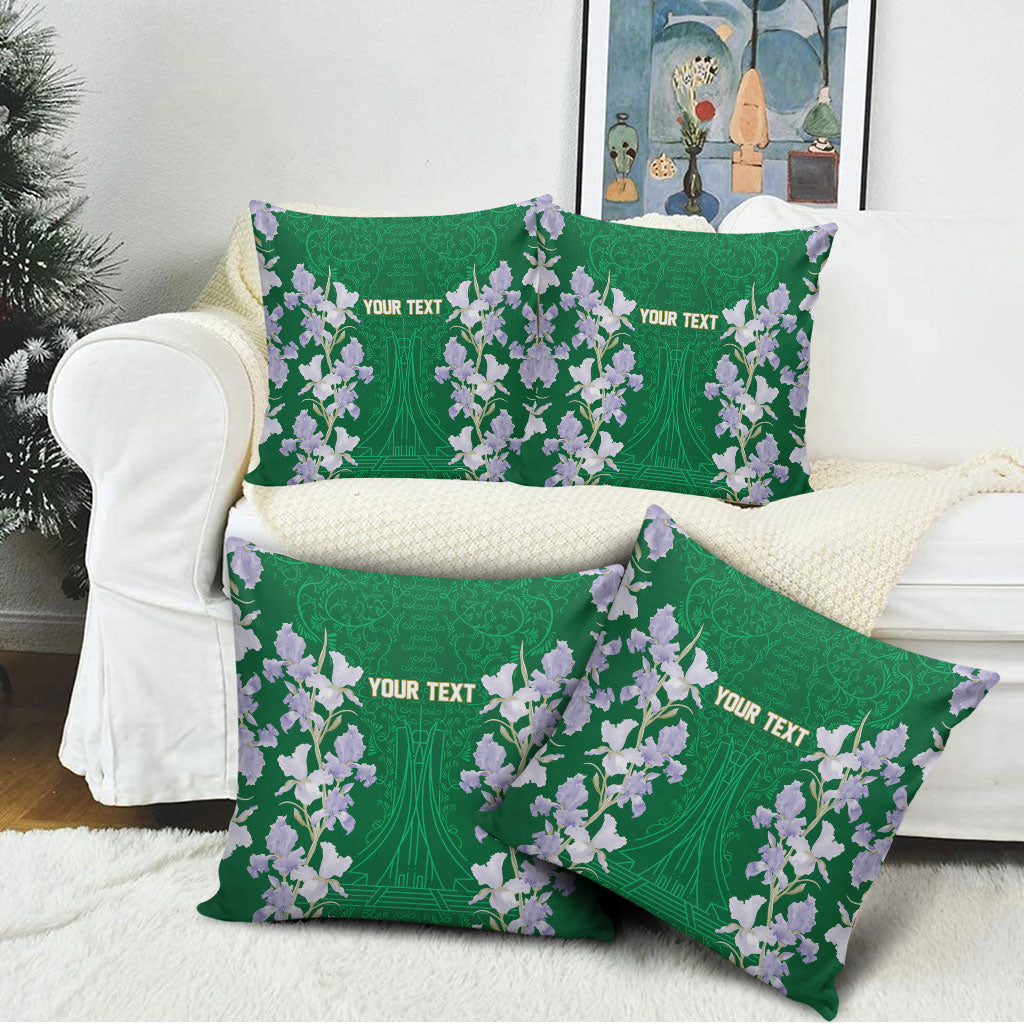 Custom Algeria Iris Floral Green Pillow Cover Africa Women’s Football Champion Series 2026