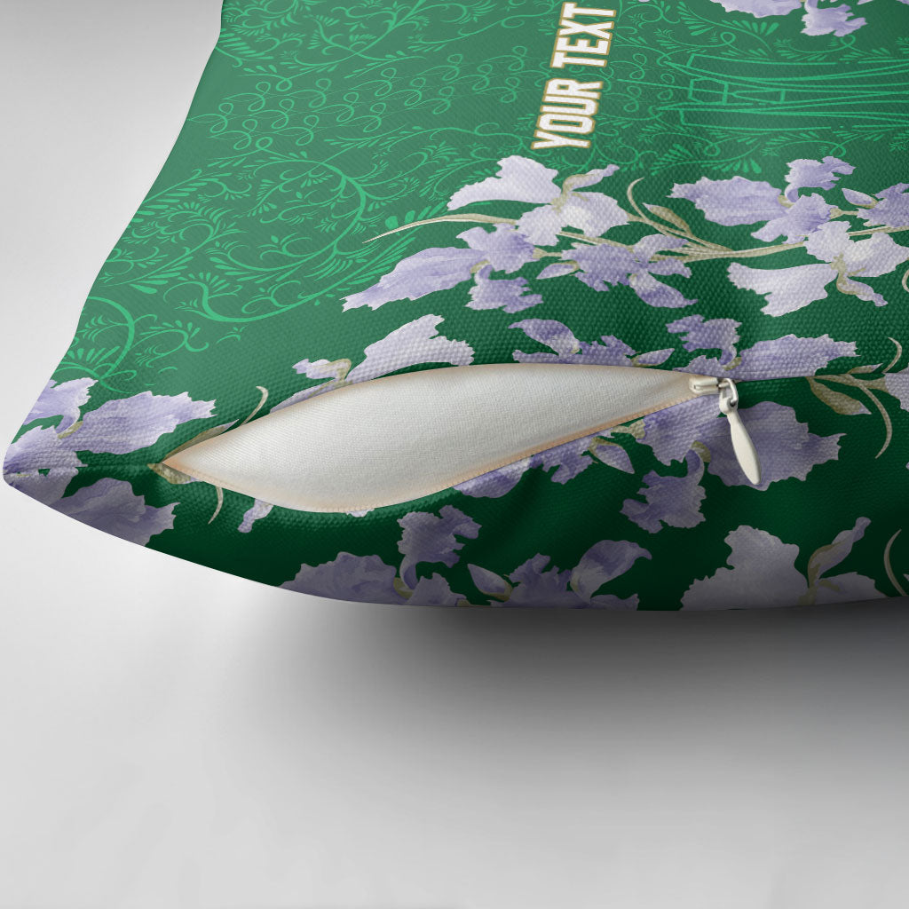 Custom Algeria Iris Floral Green Pillow Cover Africa Women’s Football Champion Series 2026