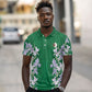 Custom Algeria Iris Floral Green Polo Shirt Africa Women’s Football Champion Series 2026
