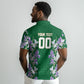 Custom Algeria Iris Floral Green Polo Shirt Africa Women’s Football Champion Series 2026