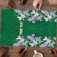 Custom Algeria Iris Floral Green Puzzle Africa Women’s Football Champion Series 2026