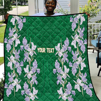 Custom Algeria Iris Floral Green Quilt Africa Women’s Football Champion Series 2026