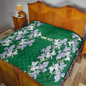 Custom Algeria Iris Floral Green Quilt Africa Women’s Football Champion Series 2026