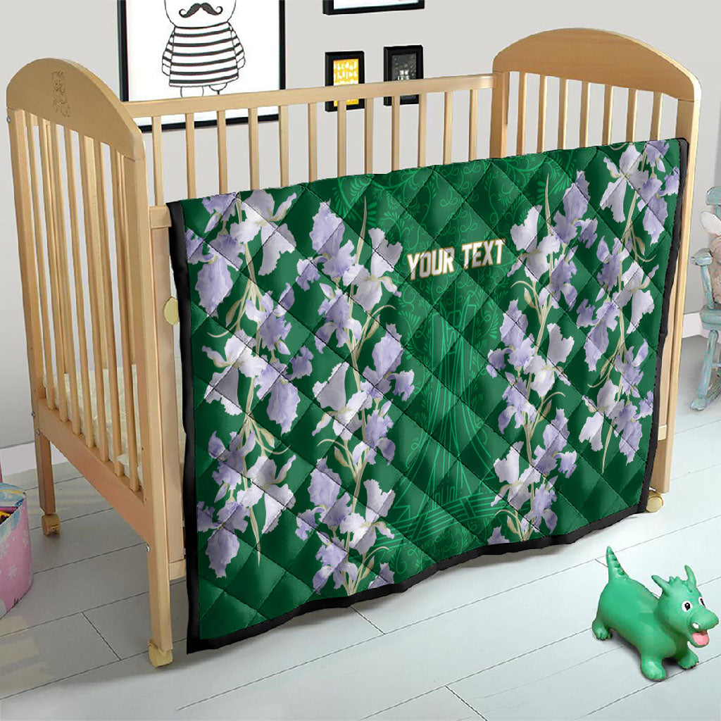 Custom Algeria Iris Floral Green Quilt Africa Women’s Football Champion Series 2026