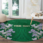 Custom Algeria Iris Floral Green Round Carpet Africa Women’s Football Champion Series 2026