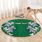 Custom Algeria Iris Floral Green Round Carpet Africa Women’s Football Champion Series 2026