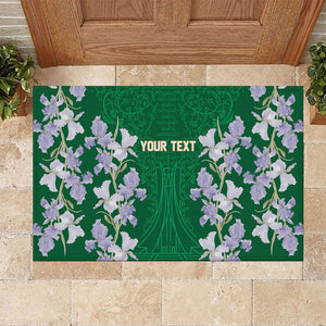 Custom Algeria Iris Floral Green Rubber Doormat Africa Women’s Football Champion Series 2026