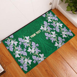 Custom Algeria Iris Floral Green Rubber Doormat Africa Women’s Football Champion Series 2026