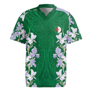 Custom Algeria Iris Floral Green Rugby Jersey Africa Women’s Football Champion Series 2026