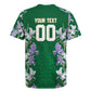 Custom Algeria Iris Floral Green Rugby Jersey Africa Women’s Football Champion Series 2026