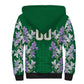 Custom Algeria Iris Floral Green Sherpa Hoodie Africa Women’s Football Champion Series 2026