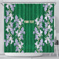 Custom Algeria Iris Floral Green Shower Curtain Africa Women’s Football Champion Series 2026