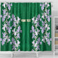 Custom Algeria Iris Floral Green Shower Curtain Africa Women’s Football Champion Series 2026