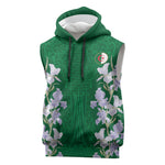 Custom Algeria Iris Floral Green Sleeveless Hoodie Africa Women’s Football Champion Series 2026