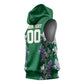 Custom Algeria Iris Floral Green Sleeveless Hoodie Africa Women’s Football Champion Series 2026
