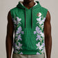 Custom Algeria Iris Floral Green Sleeveless Hoodie Africa Women’s Football Champion Series 2026