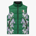 Custom Algeria Iris Floral Green Sleeveless Puffer Jacket Africa Women’s Football Champion Series 2026