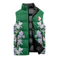 Custom Algeria Iris Floral Green Sleeveless Puffer Jacket Africa Women’s Football Champion Series 2026