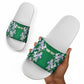 Custom Algeria Iris Floral Green Slide Sandals Africa Women’s Football Champion Series 2026