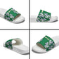 Custom Algeria Iris Floral Green Slide Sandals Africa Women’s Football Champion Series 2026