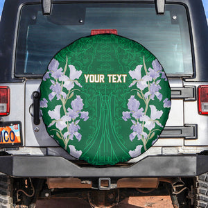 Custom Algeria Iris Floral Green Spare Tire Cover Africa Women’s Football Champion Series 2026