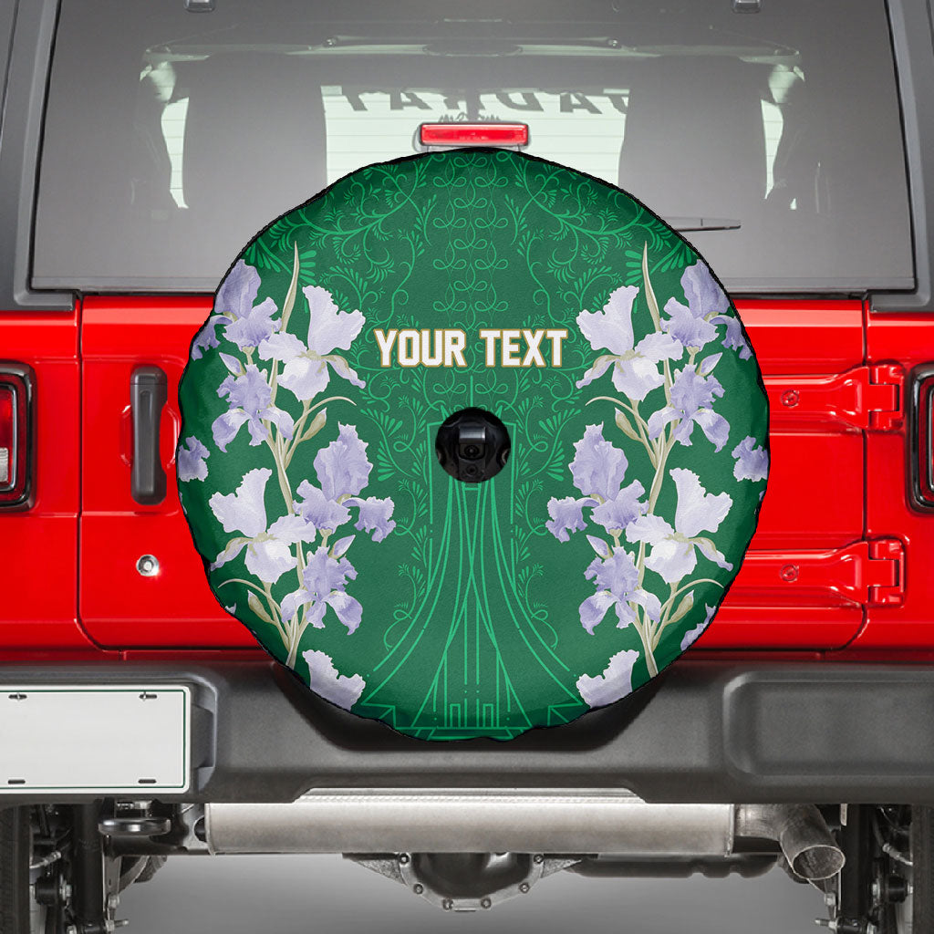 Custom Algeria Iris Floral Green Spare Tire Cover Africa Women’s Football Champion Series 2026