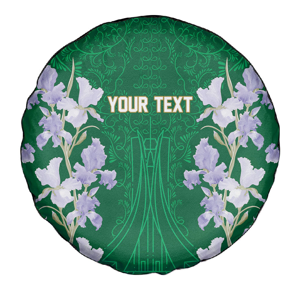 Custom Algeria Iris Floral Green Spare Tire Cover Africa Women’s Football Champion Series 2026