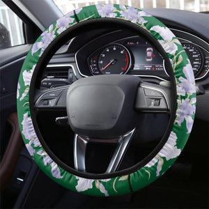 Algeria Iris Floral Green Steering Wheel Cover Africa Women’s Football Champion Series 2026