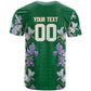 Custom Algeria Iris Floral Green T shirt Africa Women’s Football Champion Series 2026