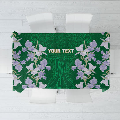 Custom Algeria Iris Floral Green Tablecloth Africa Women’s Football Champion Series 2026