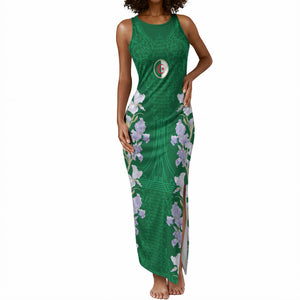 Custom Algeria Iris Floral Green Tank Maxi Dress Africa Women’s Football Champion Series 2026