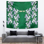 Custom Algeria Iris Floral Green Tapestry Africa Women’s Football Champion Series 2026