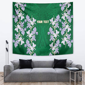 Custom Algeria Iris Floral Green Tapestry Africa Women’s Football Champion Series 2026