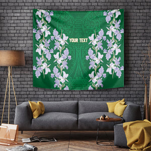 Custom Algeria Iris Floral Green Tapestry Africa Women’s Football Champion Series 2026
