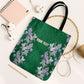 Custom Algeria Iris Floral Green Tote Bag Africa Women’s Football Champion Series 2026