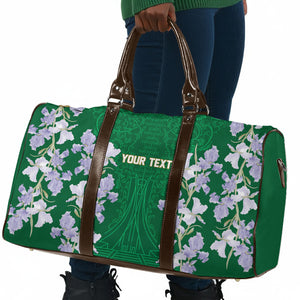 Custom Algeria Iris Floral Green Travel Bag Africa Women’s Football Champion Series 2026