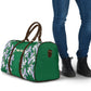 Custom Algeria Iris Floral Green Travel Bag Africa Women’s Football Champion Series 2026