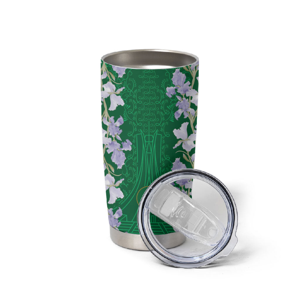 Custom Algeria Iris Floral Green Tumbler Cup Africa Women’s Football Champion Series 2026