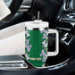 Custom Algeria Iris Floral Green Tumbler With Handle Africa Women’s Football Champion Series 2026