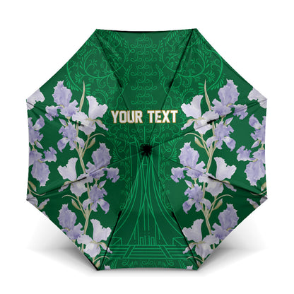 Custom Algeria Iris Floral Green Umbrella Africa Women’s Football Champion Series 2026