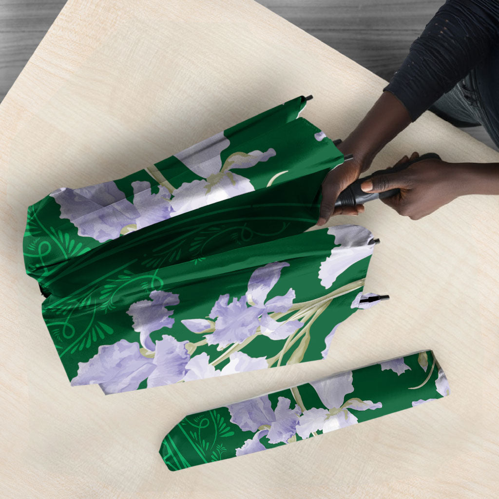 Custom Algeria Iris Floral Green Umbrella Africa Women’s Football Champion Series 2026