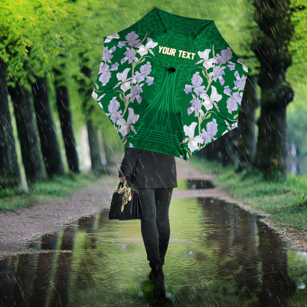 Custom Algeria Iris Floral Green Umbrella Africa Women’s Football Champion Series 2026
