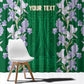 Custom Algeria Iris Floral Green Window Curtain Africa Women’s Football Champion Series 2026