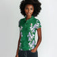Custom Algeria Iris Floral Green Women Polo Shirt Africa Women’s Football Champion Series 2026