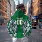 Custom Algeria Iris Floral Green Zip Hoodie Africa Women’s Football Champion Series 2026