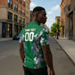 Custom Algeria Iris Floral Green Zipper Polo Shirt Africa Women’s Football Champion Series 2026