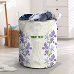 Custom Algeria Iris Floral White Laundry Basket Africa Women’s Football Champion Series 2026