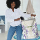 Custom Algeria Iris Floral White Laundry Basket Africa Women’s Football Champion Series 2026